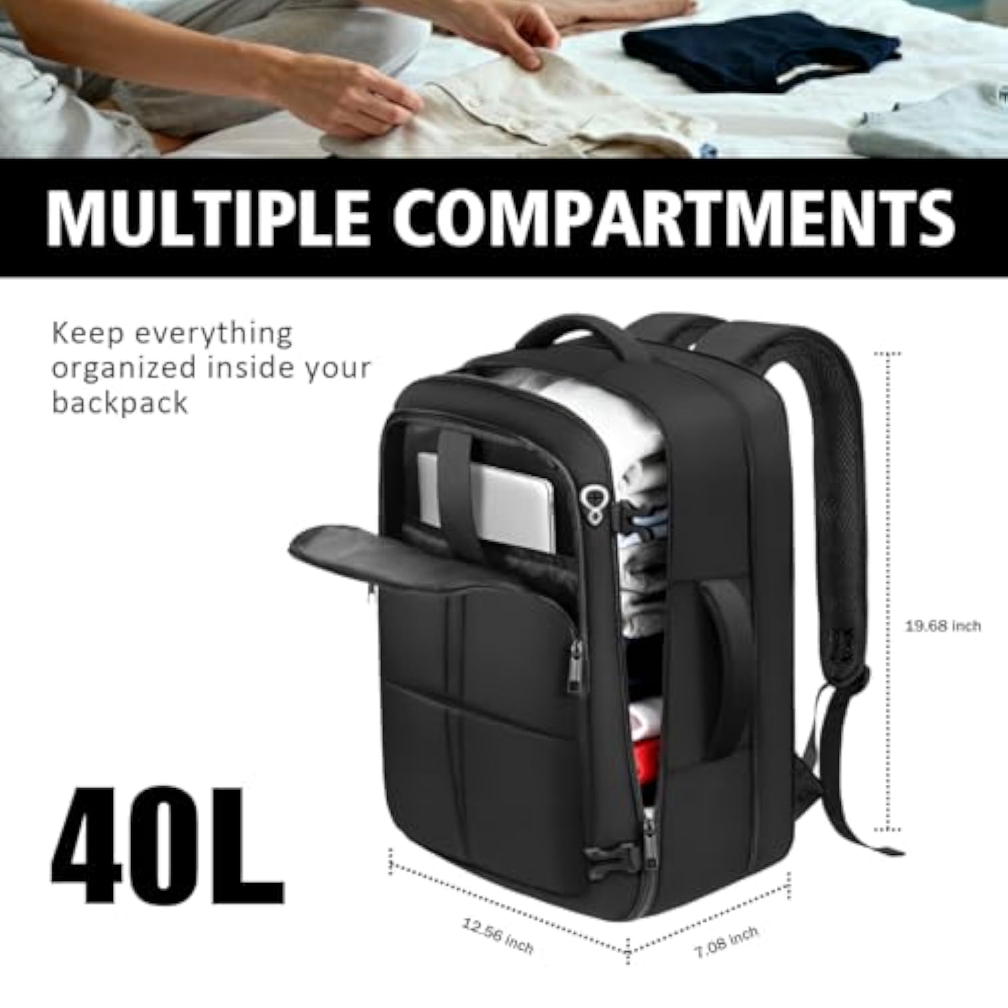 Travel Backpack, Extra Large 50L Flight Approved